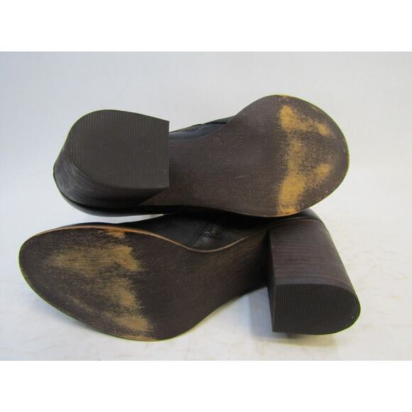 BP Womens Size 8 M Black Leather Zip Ankle Fashion Boots Bootie - Picture 9 of 11